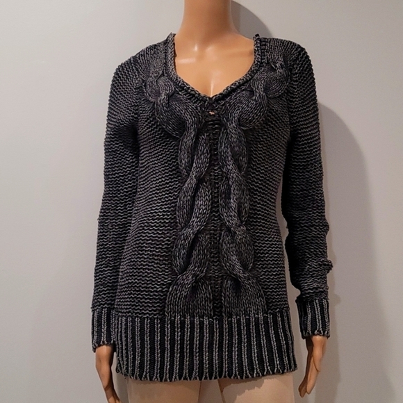Nine west jeans cable knit sweater womens size small - Picture 1 of 6